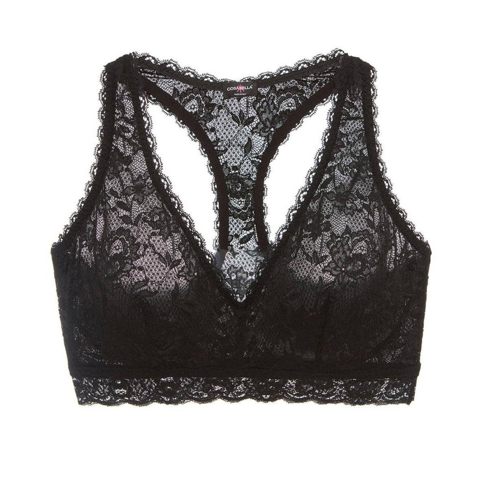 Cosabella Never Say Never Curvy Racie Bralette Black S NEW - Picture 2 of 2